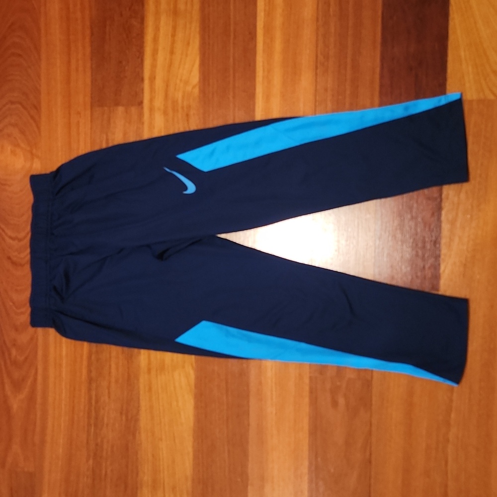 Nike Dri-Fit Boys Blue Athletic Pants Size S